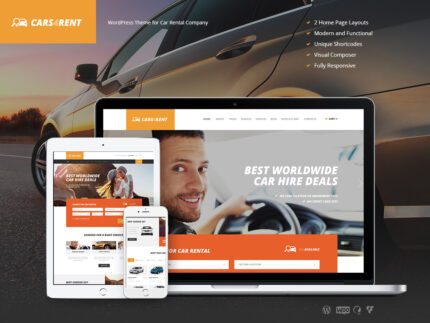Cars4Rent | Auto Rental & Taxi Service WordPress Theme + RTL (Unlimited Access)