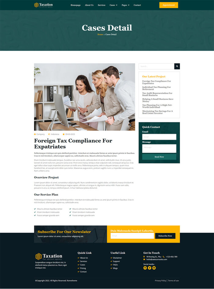 Taxation - Tax Advisor & Financial Consulting Elementor Pro Template Kit - Image 6