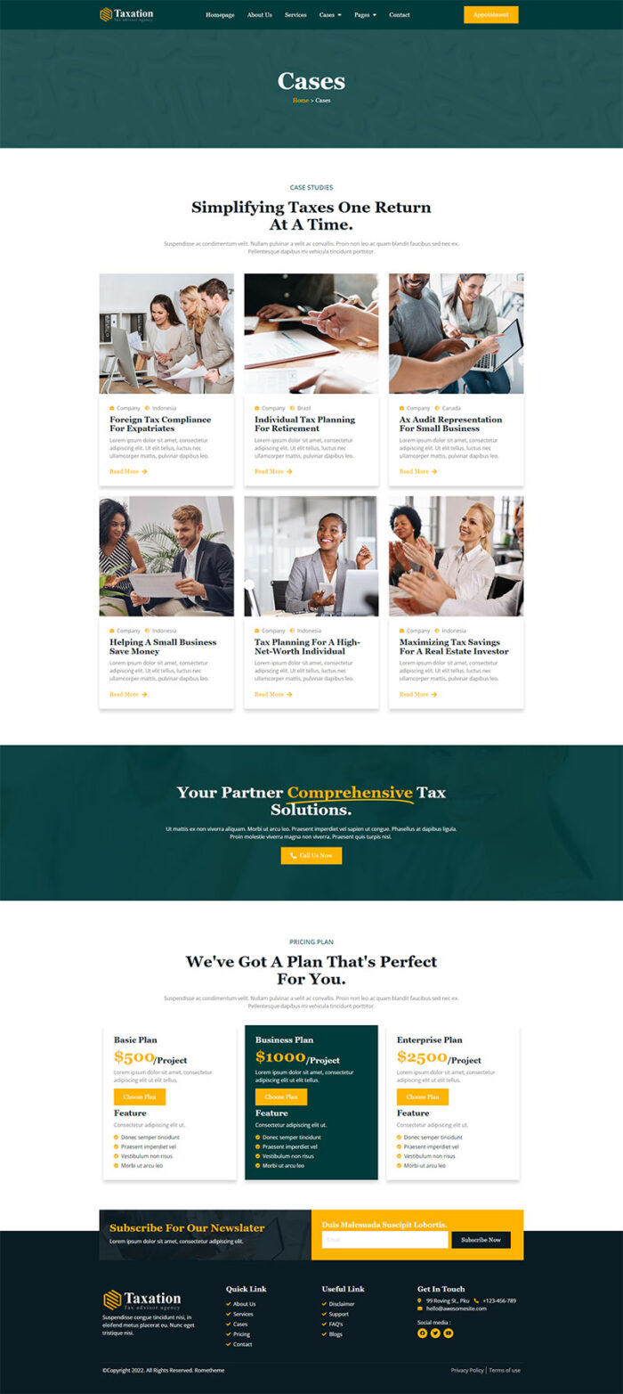 Taxation - Tax Advisor & Financial Consulting Elementor Pro Template Kit - Image 7