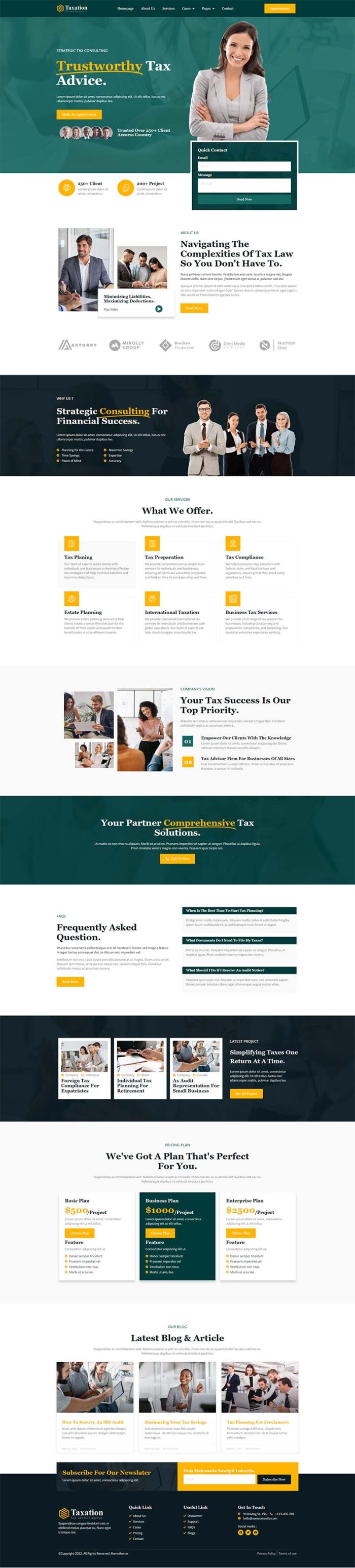Taxation - Tax Advisor & Financial Consulting Elementor Pro Template Kit - Image 15