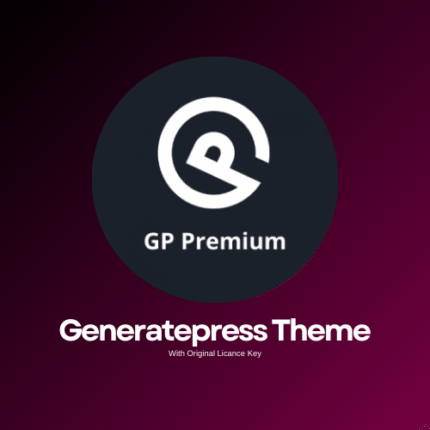GeneratePress Premium Theme – All Features Unlocked (Original Licance Key)