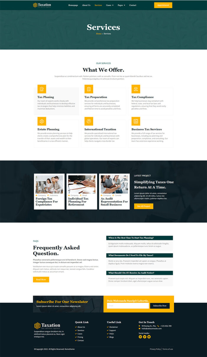 Taxation - Tax Advisor & Financial Consulting Elementor Pro Template Kit - Image 13